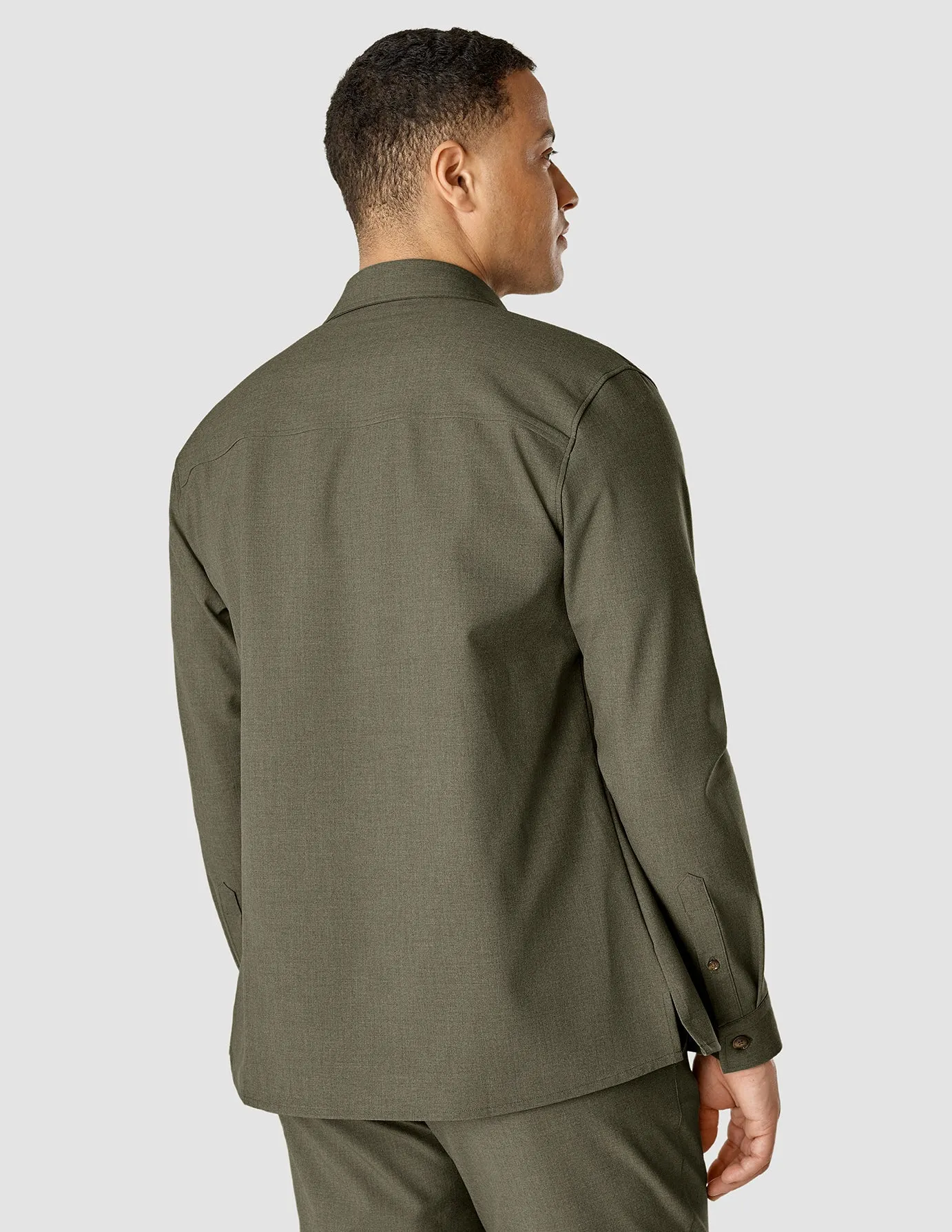 Overshirt Remote Green Melange