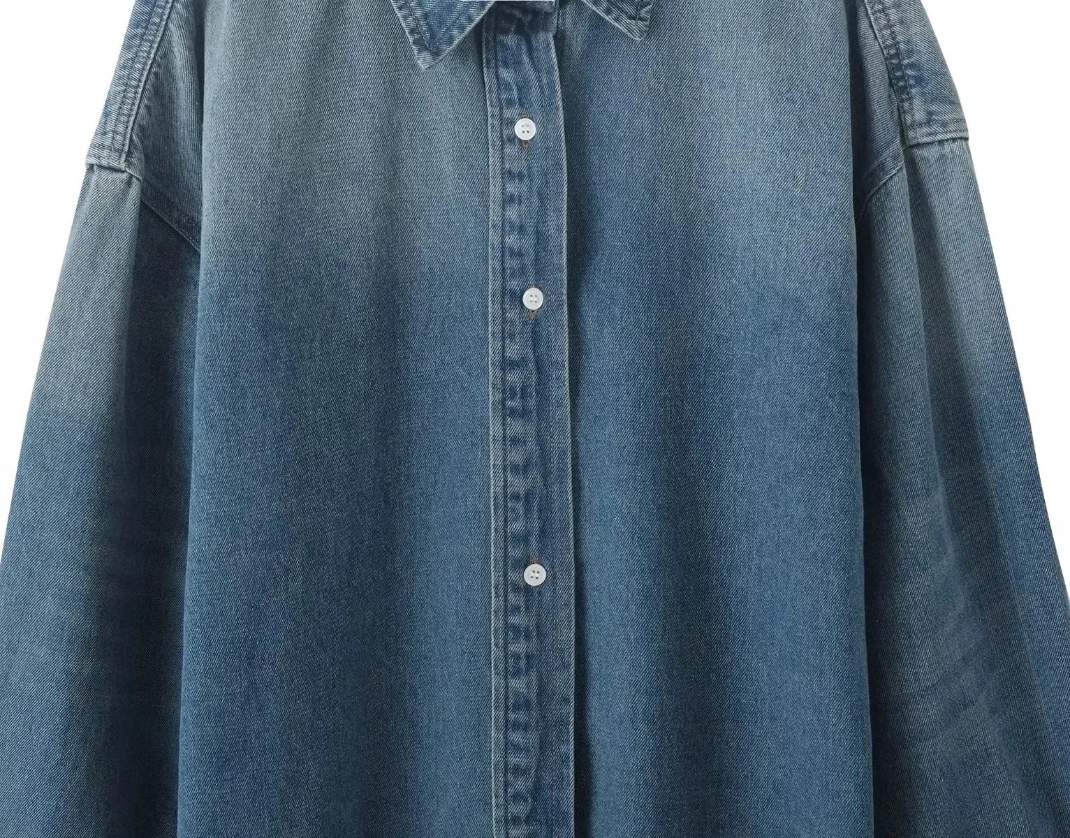 Pre Order:  Blue Denim Single-Breasted Long Sleeve Jacket