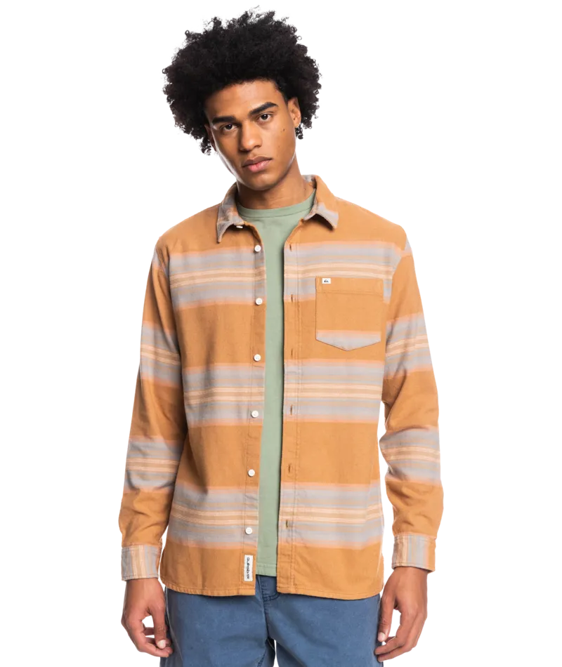 Quiksilver Lyne L/S Shirt-Brown Sugar