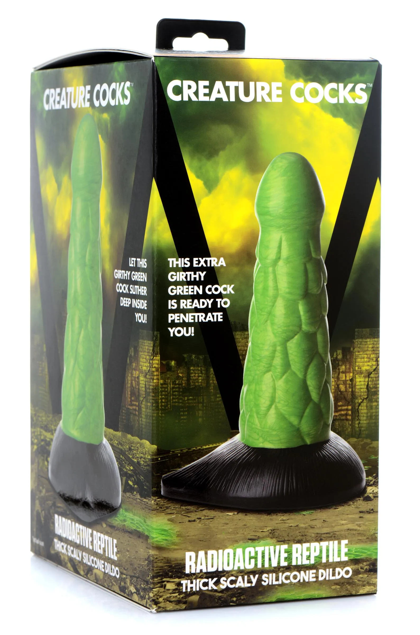 Radioactive Scaly Reptile Thick Dildo