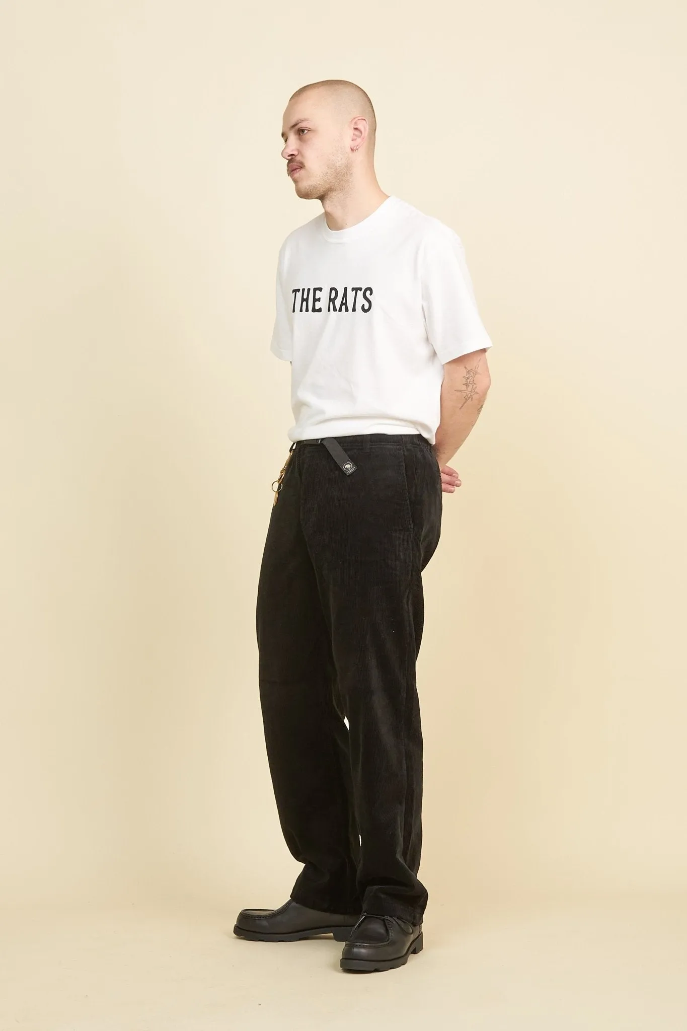 Rats Corduroy Easy Pant - Black