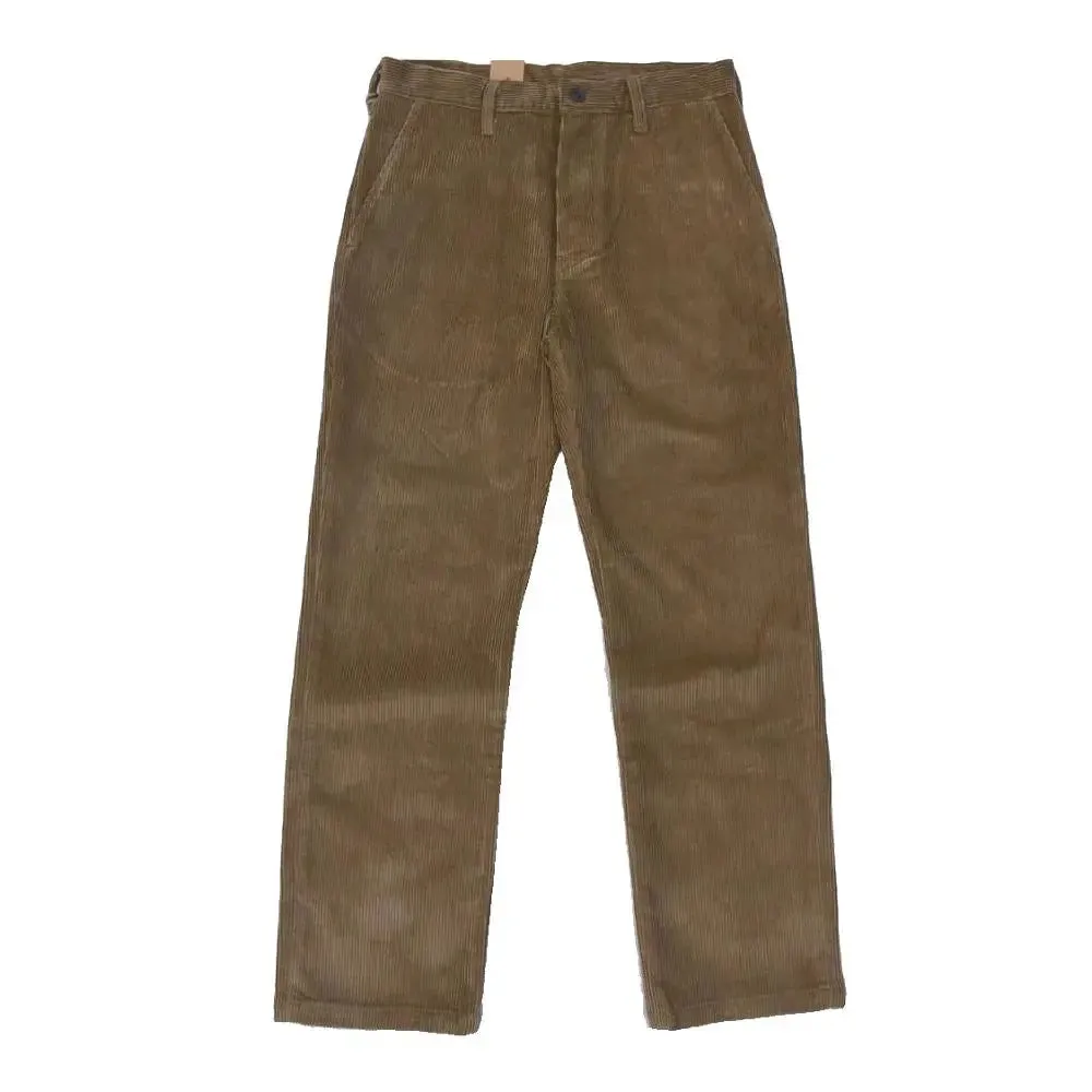 Retro Corduroy Casual Pants Straight Leg Work Trousers