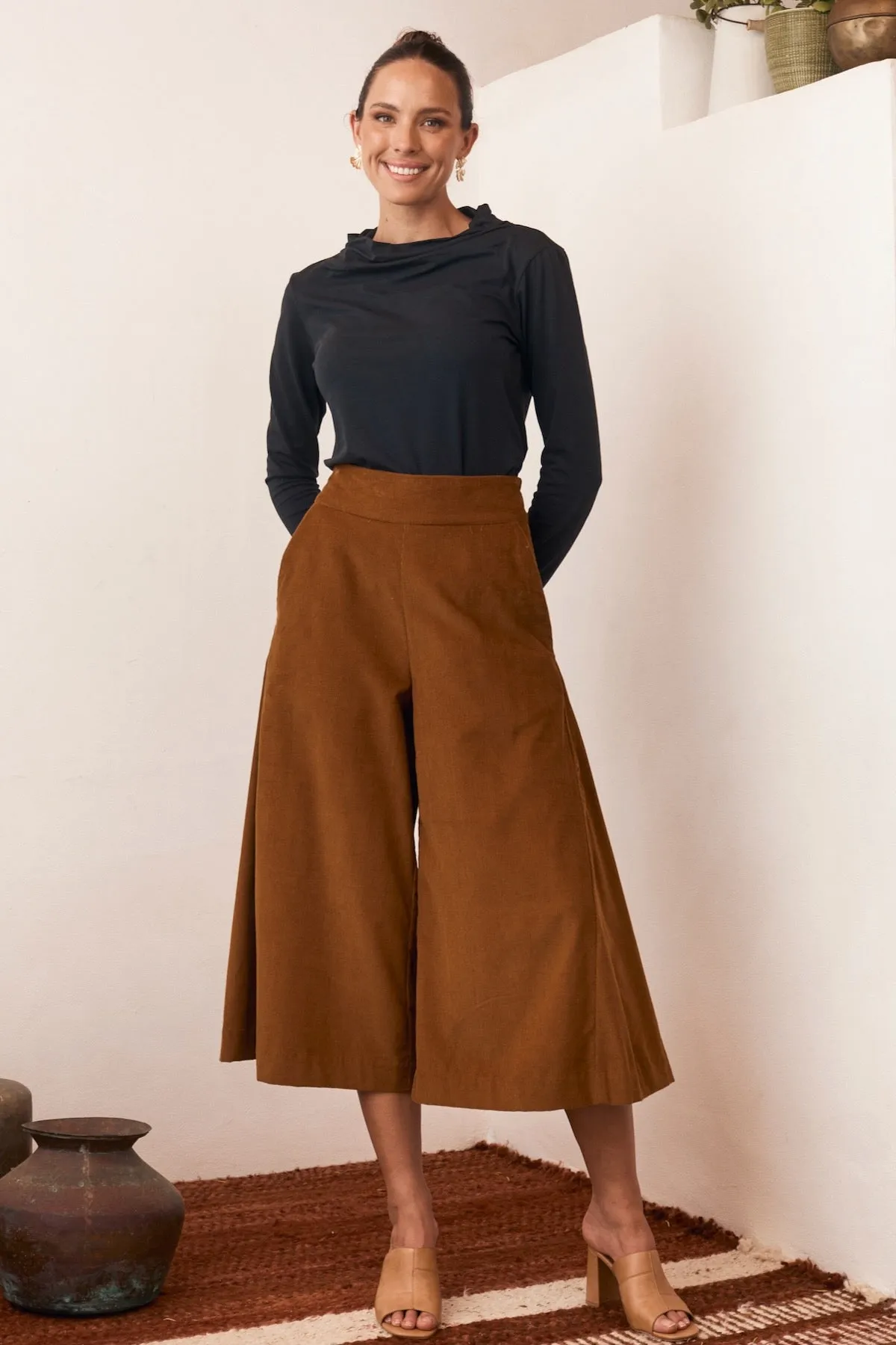 Sadie Trouser Corduroy Caramel