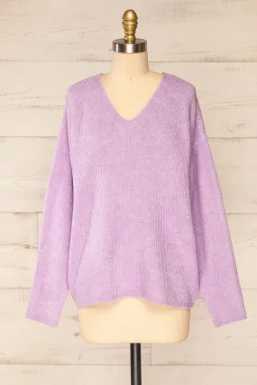 Saler Lavender | Oversized Knited Sweater