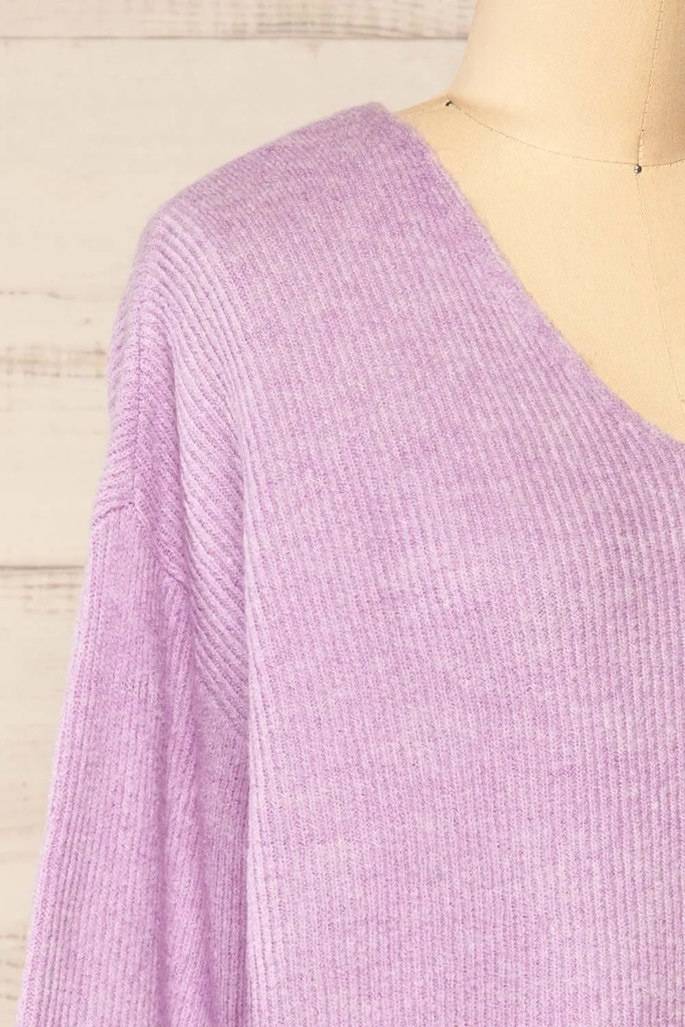 Saler Lavender | Oversized Knited Sweater