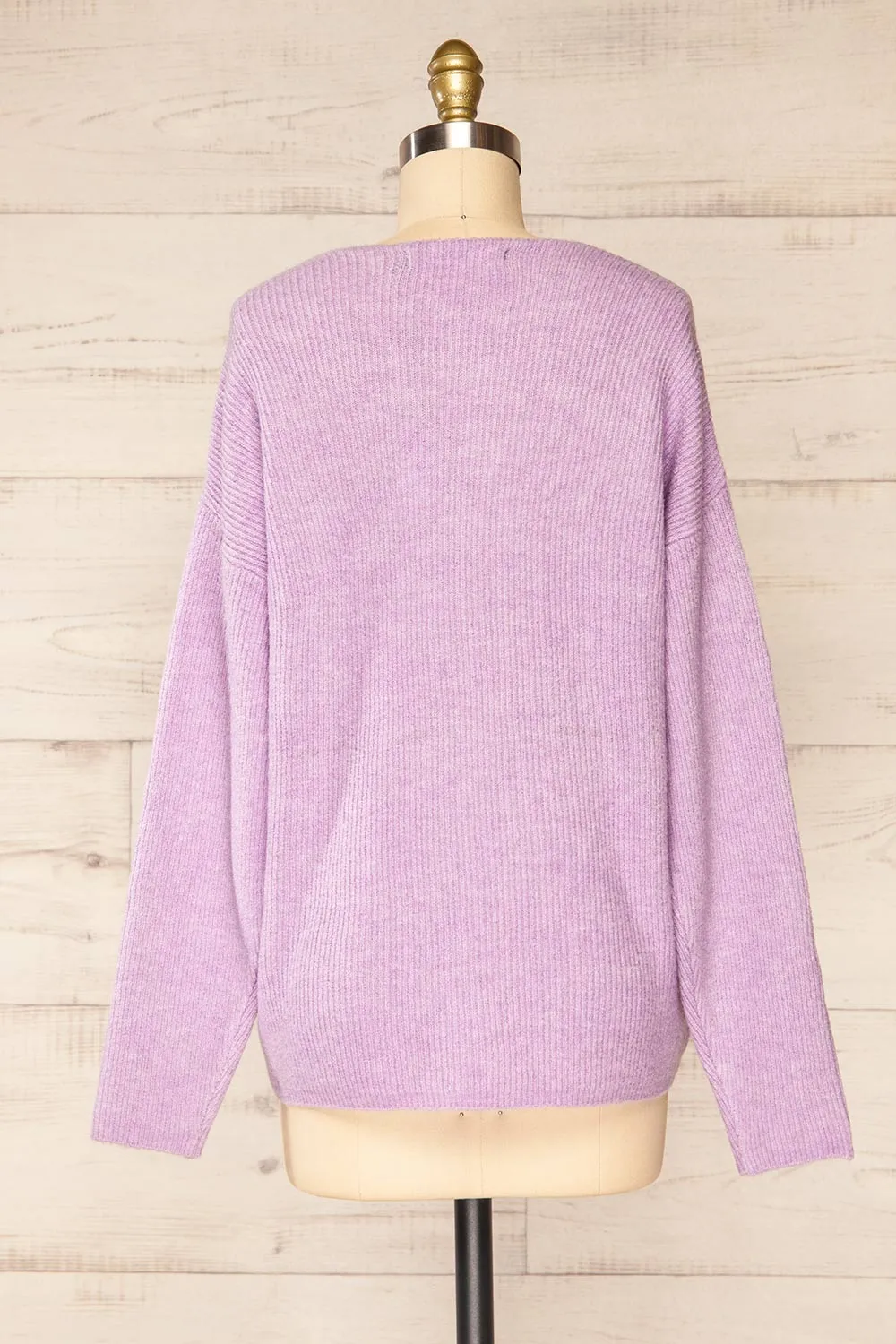 Saler Lavender | Oversized Knited Sweater