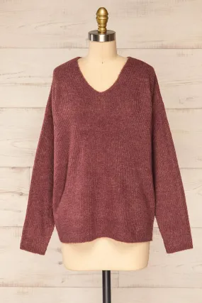 Saler Mauve | Oversized Knited Sweater