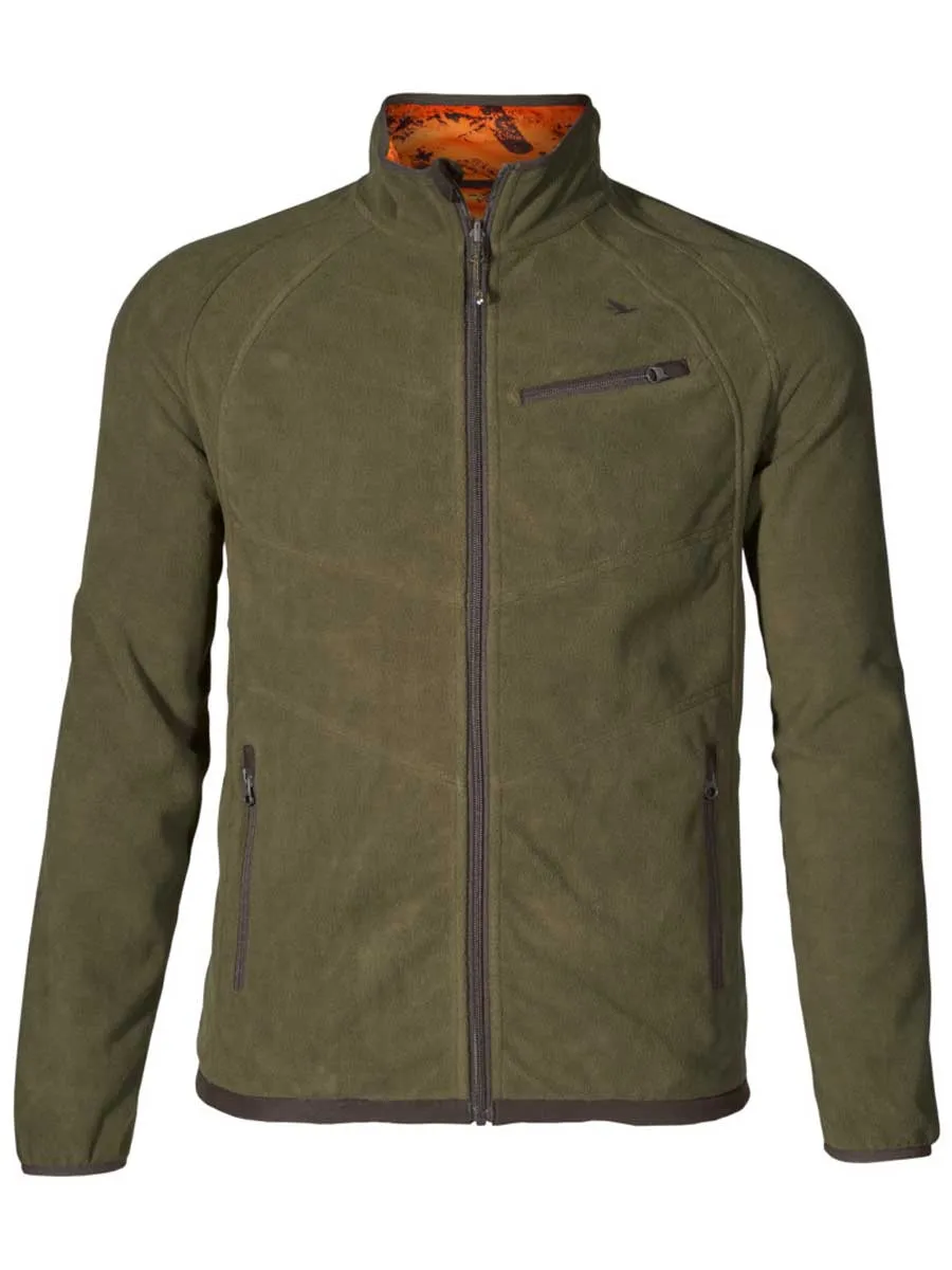 SEELAND Vantage Reversible Fleece - Mens - Pine Green / InVis Orange Blaze