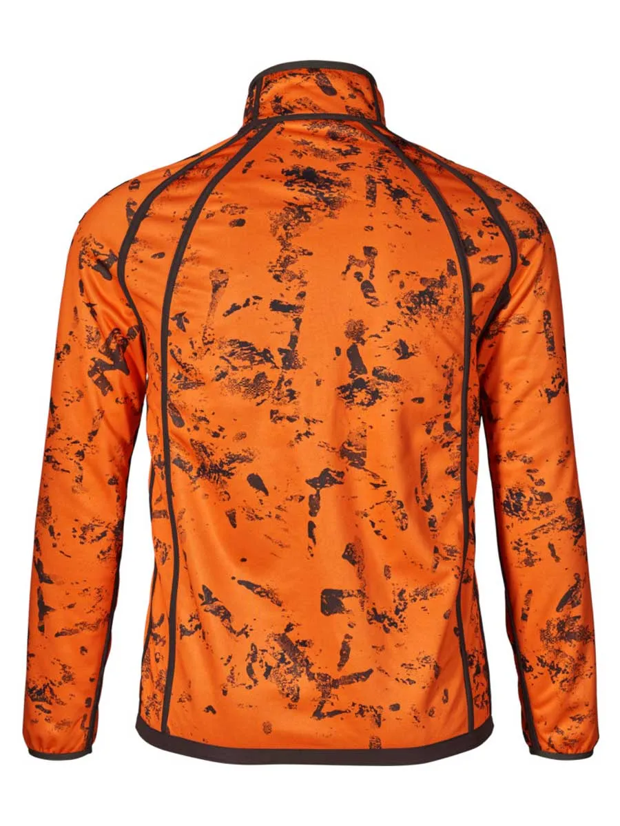 SEELAND Vantage Reversible Fleece - Mens - Pine Green / InVis Orange Blaze