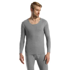 Sidiou Group Winter Thermal Underwear Set 2 Pieces Fleece Top and Pants Warm Cotton Underwear Women Men Solid Color Long Johns Suit