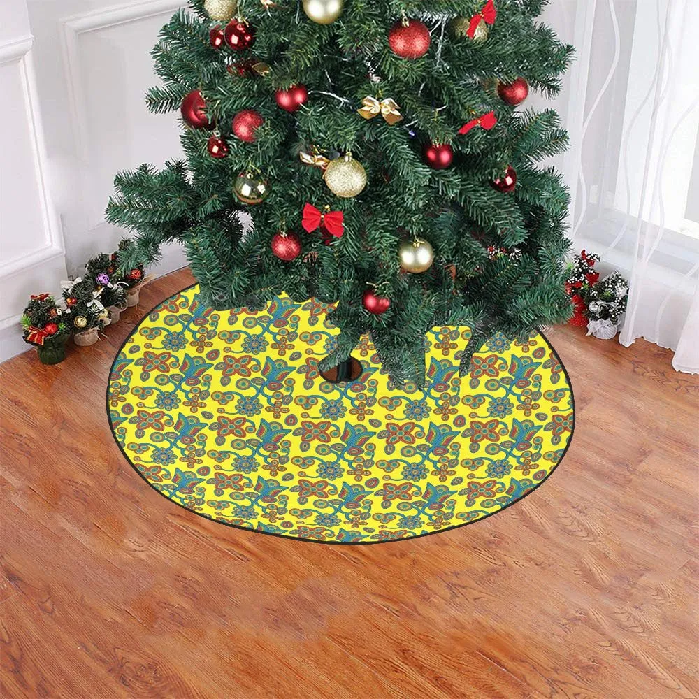 Sky Tomorrow Satin Christmas Tree Skirt 47" x 47"