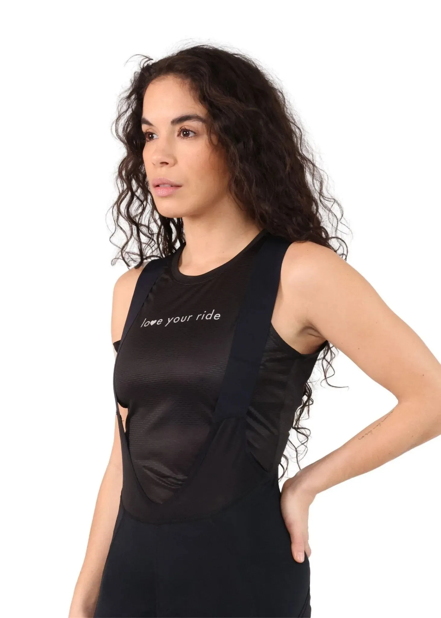 Sleeveless Base Layer - Blackout/Love Your Ride