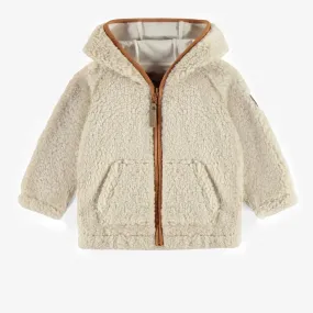 Souris Mini Ivory Hooded Sherpa Jacket