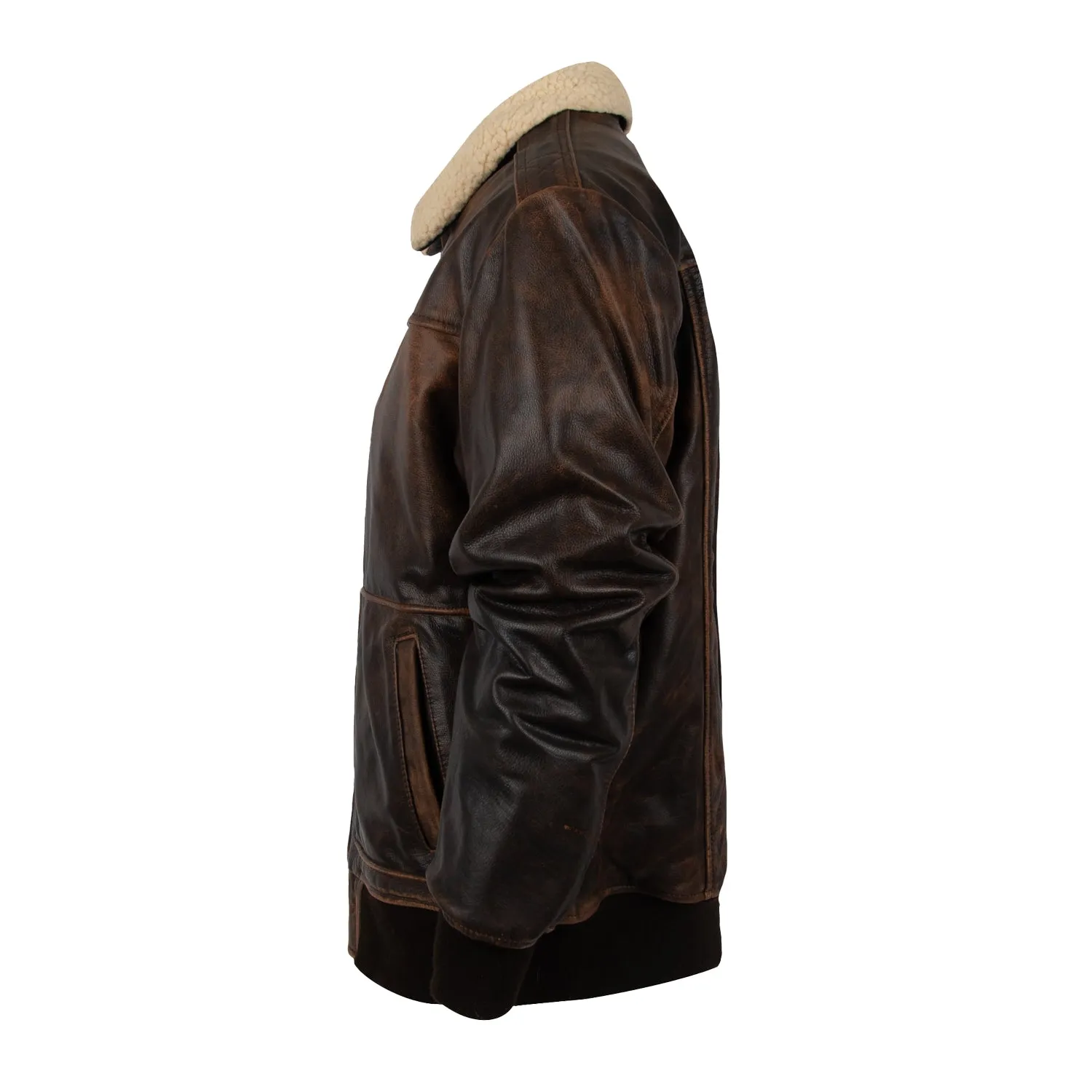 STS Ranchwear Youth Boys Vintage Bomber Vintage Brown Leather Leather Jacket