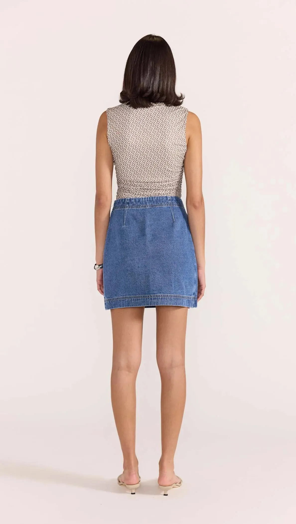 Tate Denim Wrap Skirt