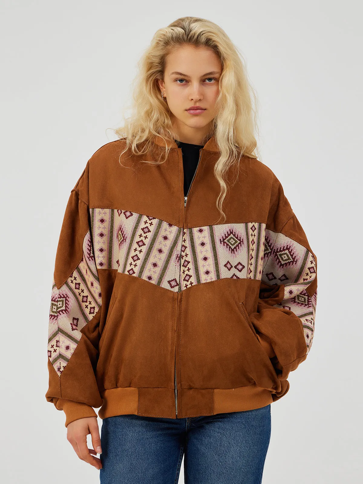 TERRA COTTA UNISEX BOMBER JACKET XL