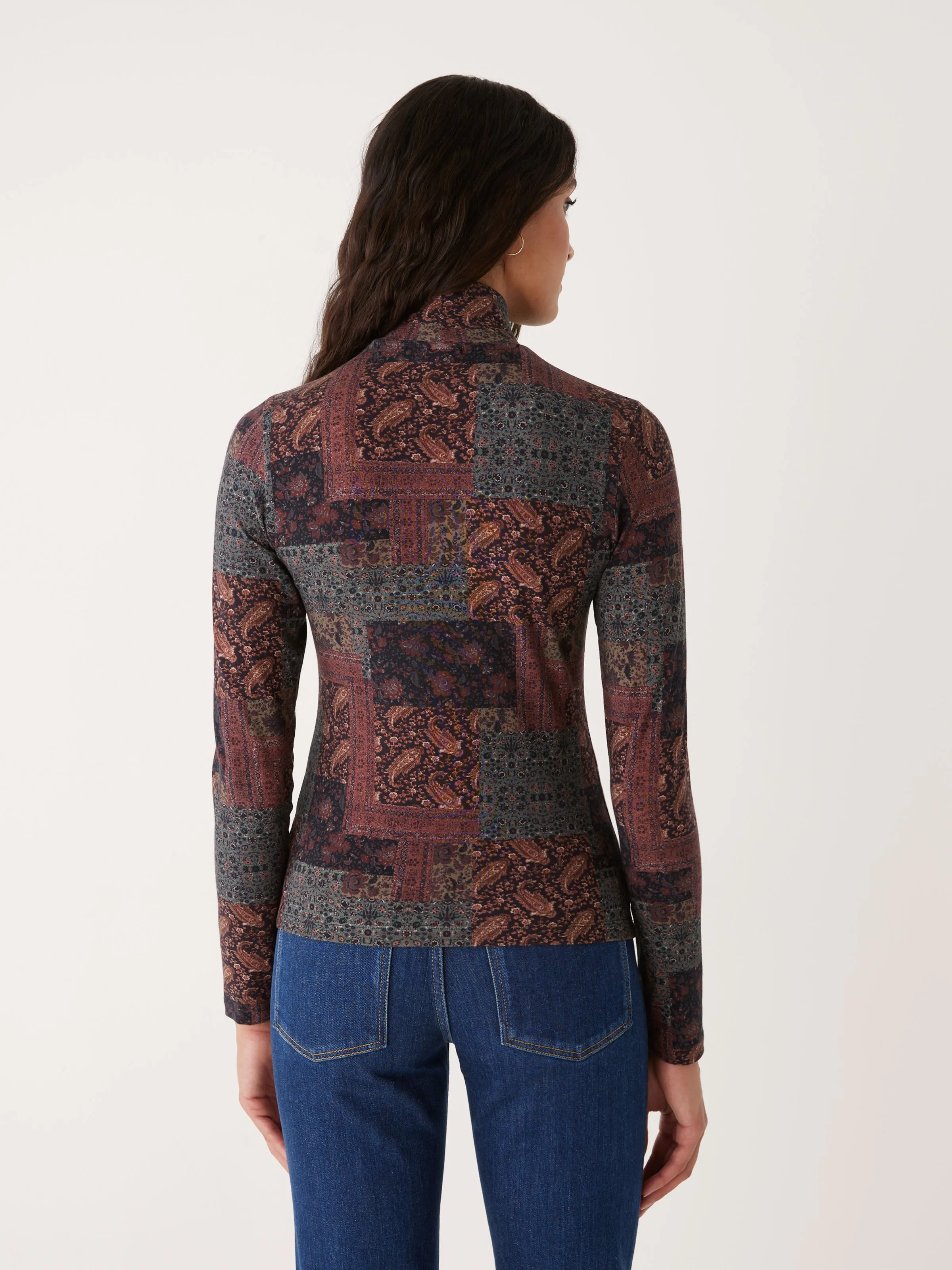 The Essential Long Sleeve Mockneck in Elderberry