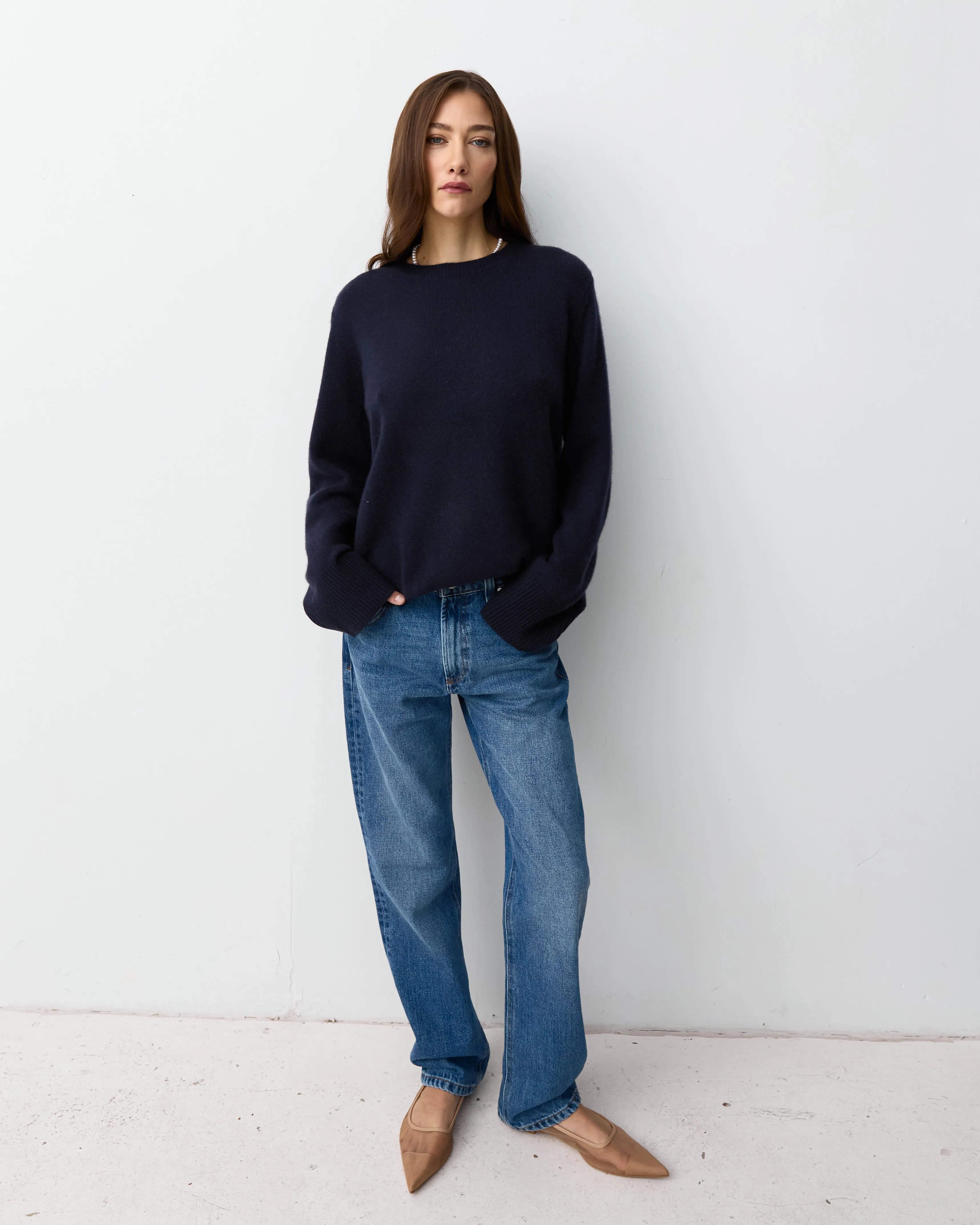 THE NEW CREW SWEATER - NAVY