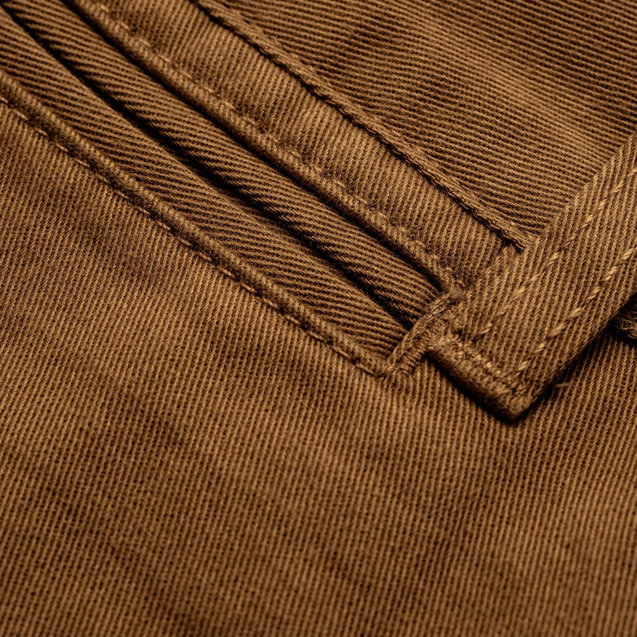 The Slim Chino in Organic British Khaki