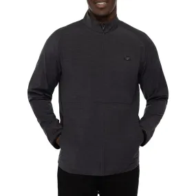 Travis Mathew Ranchero Full Zip Golf Jacket - Heather Grey Pinstripe