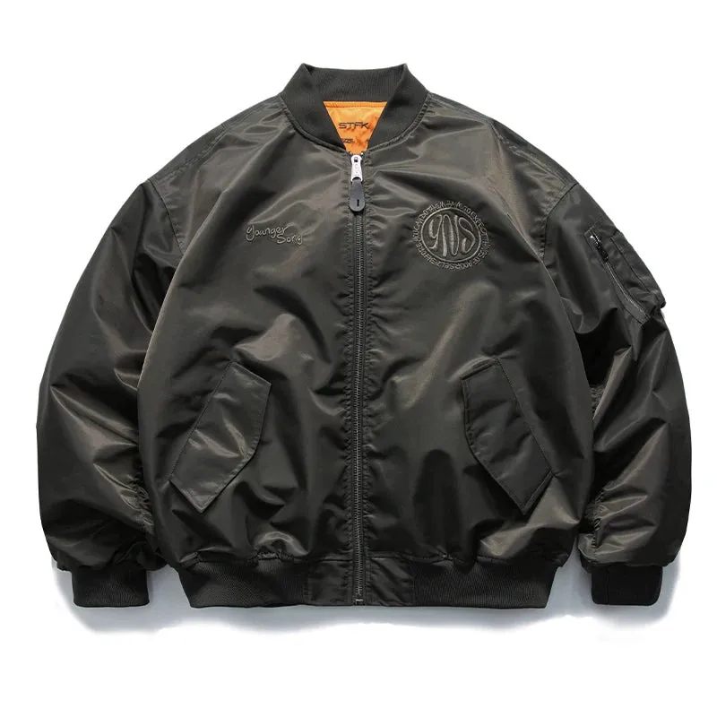 Vintage Embroidery Bomber Jacket - High Quality Baseball Uniform