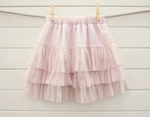 Vintage flower girl tutu skirt with or without brooch TUFW57