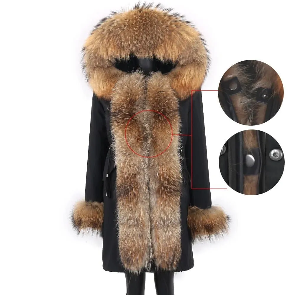 Waterproof Fur-Lined Winter Parkas for Women | Ethical & Warm Rabbit Fur | Hooded & Stylish