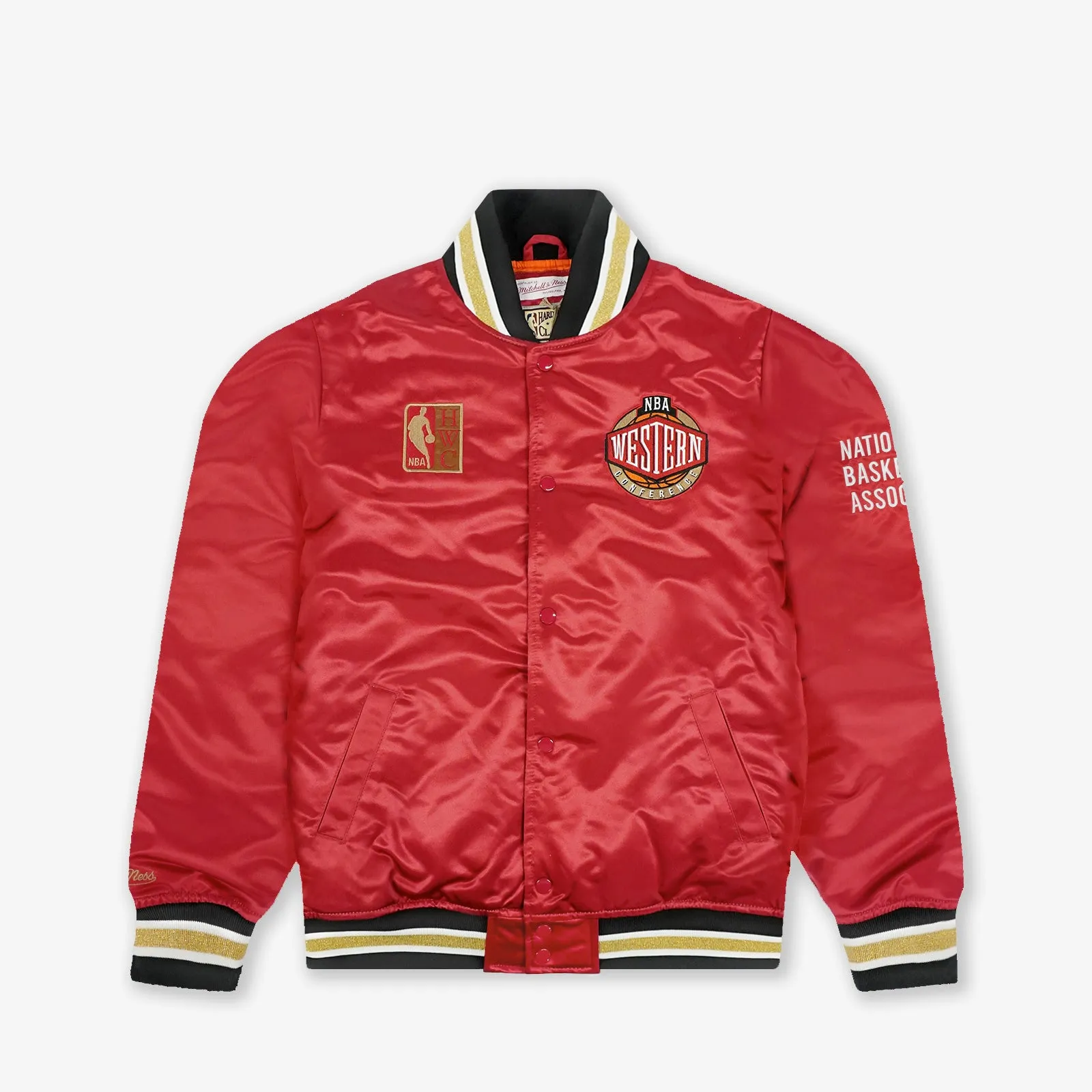 Western Conference All Star Heavyweight Satin HWC Jacket - Scarlet