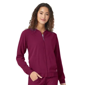 Wink Aero Women's Bomber Zip Up Scrub Jacket 8129