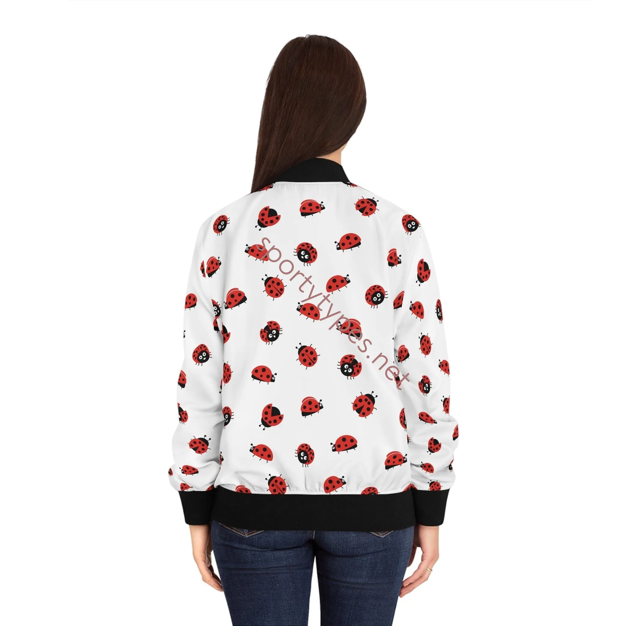 Women's Ladybug Bomber Jacket