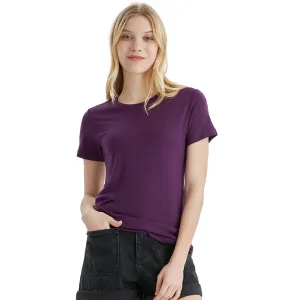 Women's Merino 170g Classic Short Sleeve T-Shirt Dark Purple