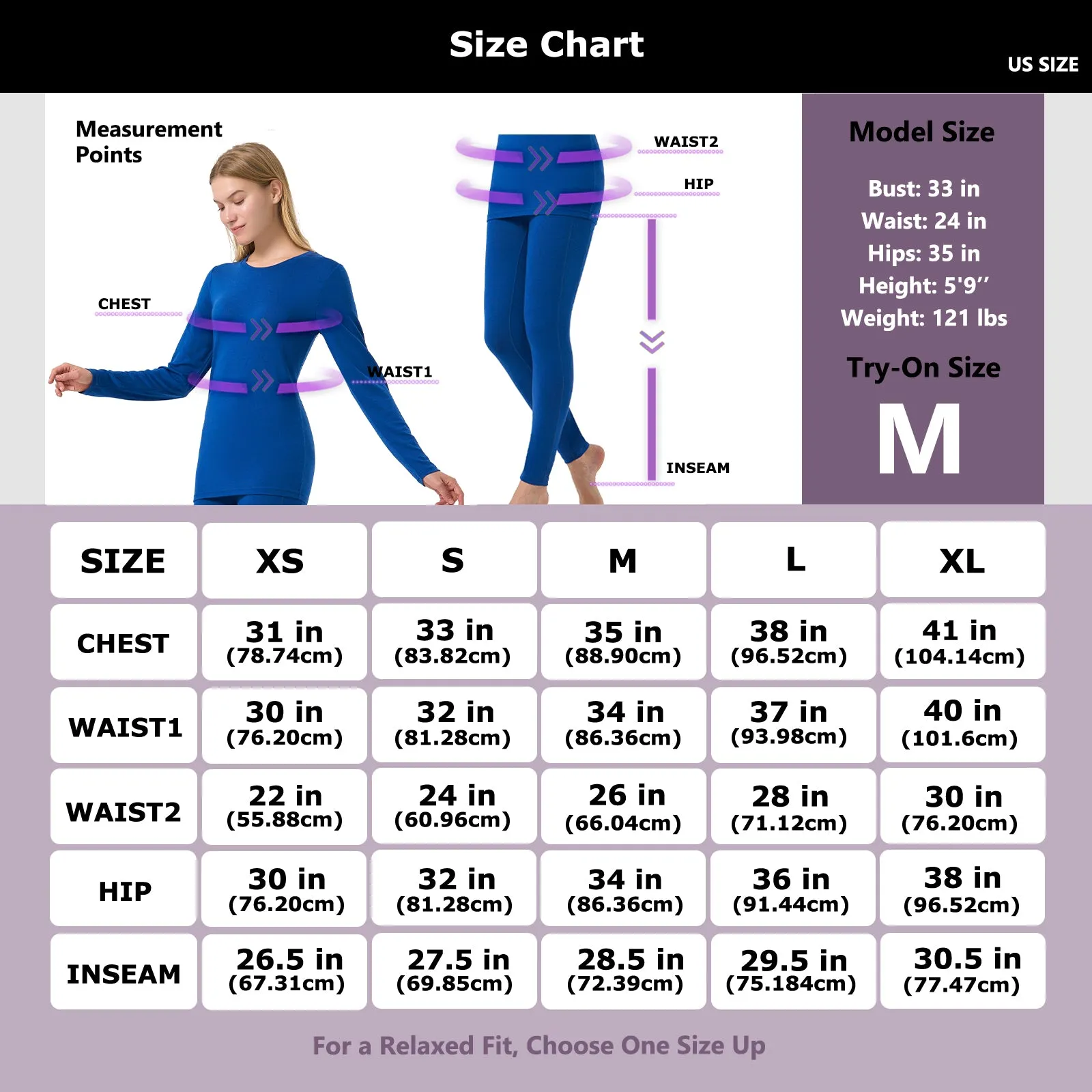 Women's Merino 200g Thermal Base Layer Set Midnight Blue