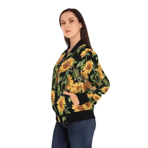 Women's Sunflowers Bomber Jacket