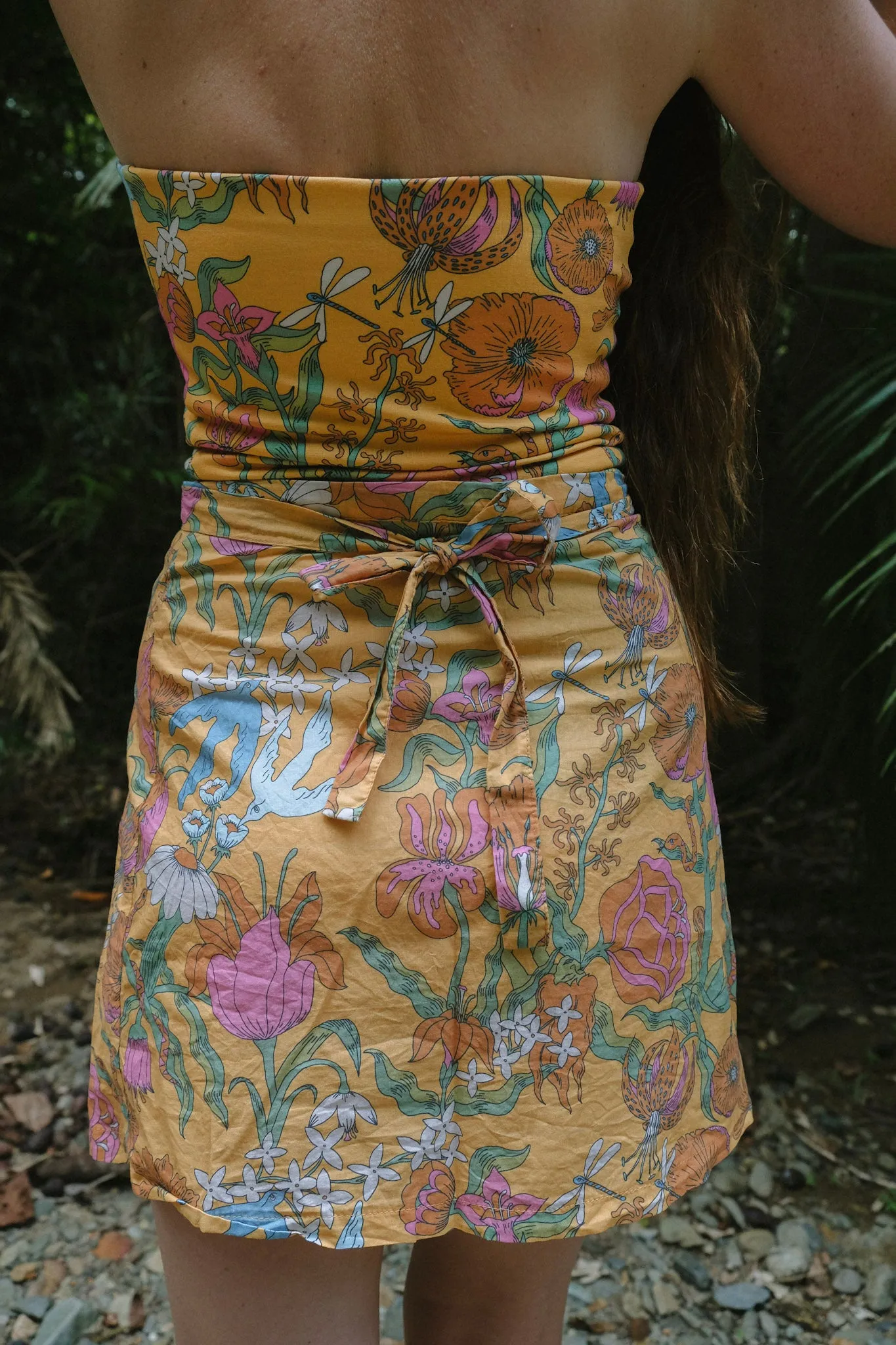 Wrap Skirt - Witch's Garden - Sunny Yellow