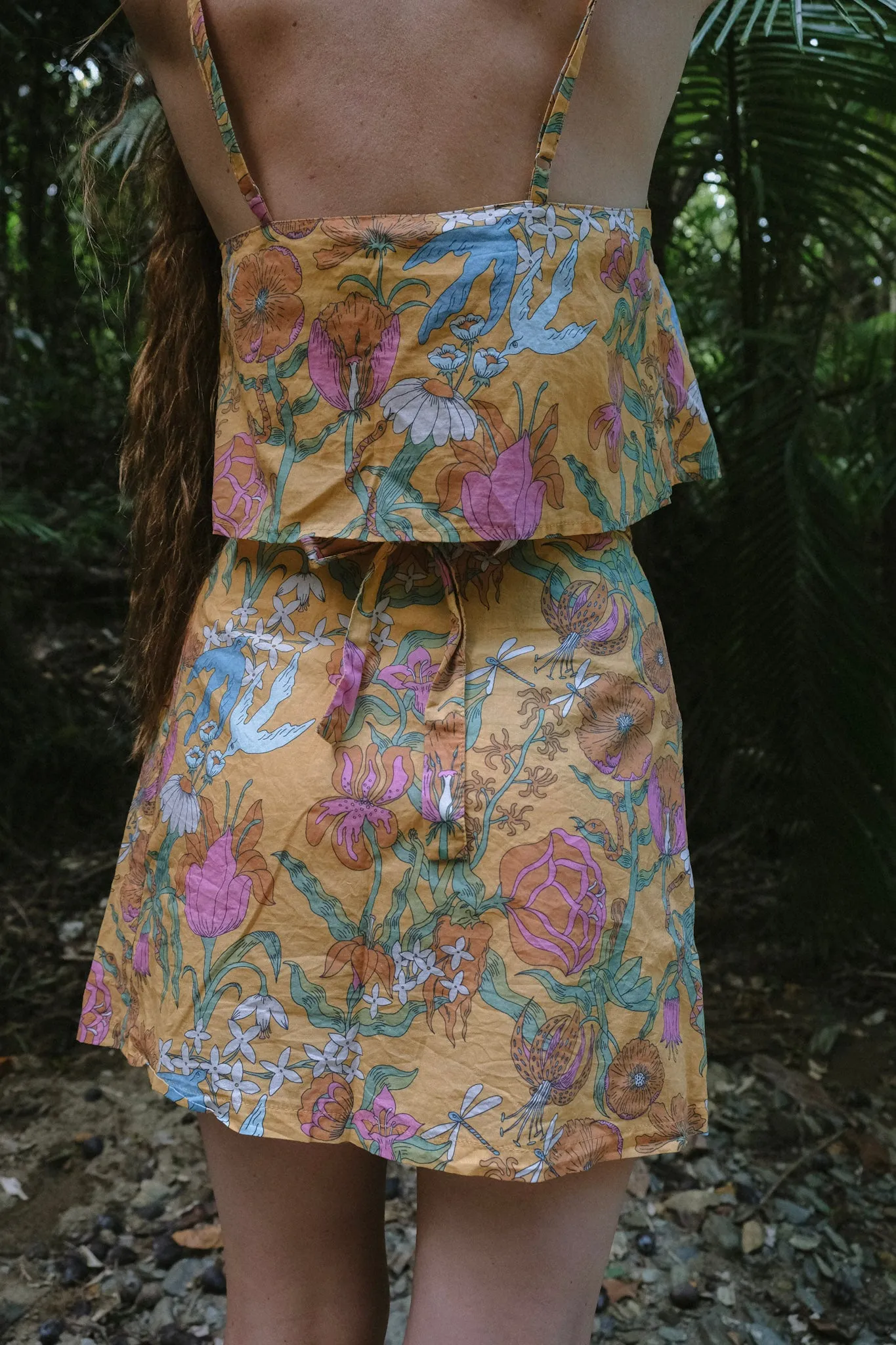 Wrap Skirt - Witch's Garden - Sunny Yellow