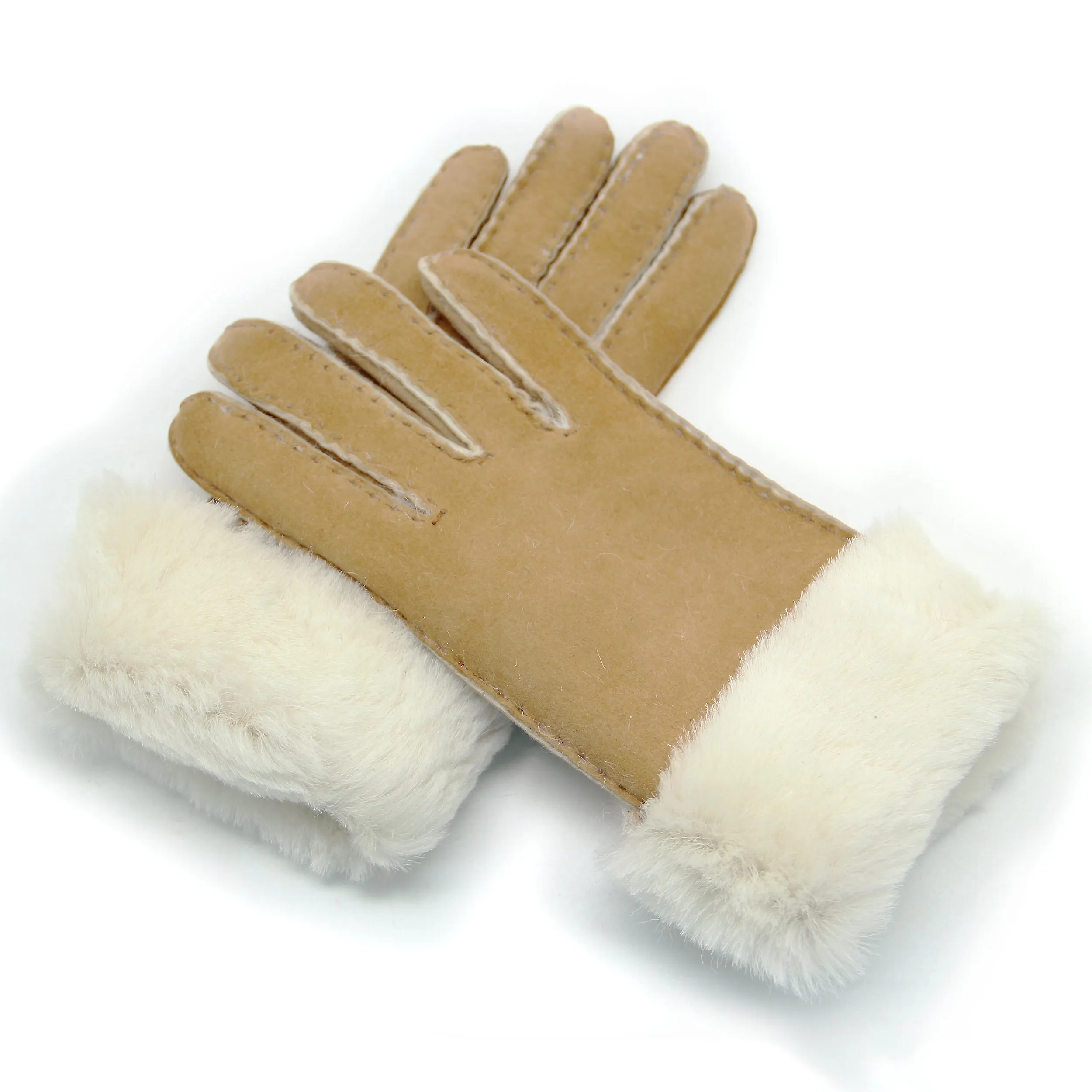 YISEVEN Women's  Shearling Sheepskin Leather Gloves