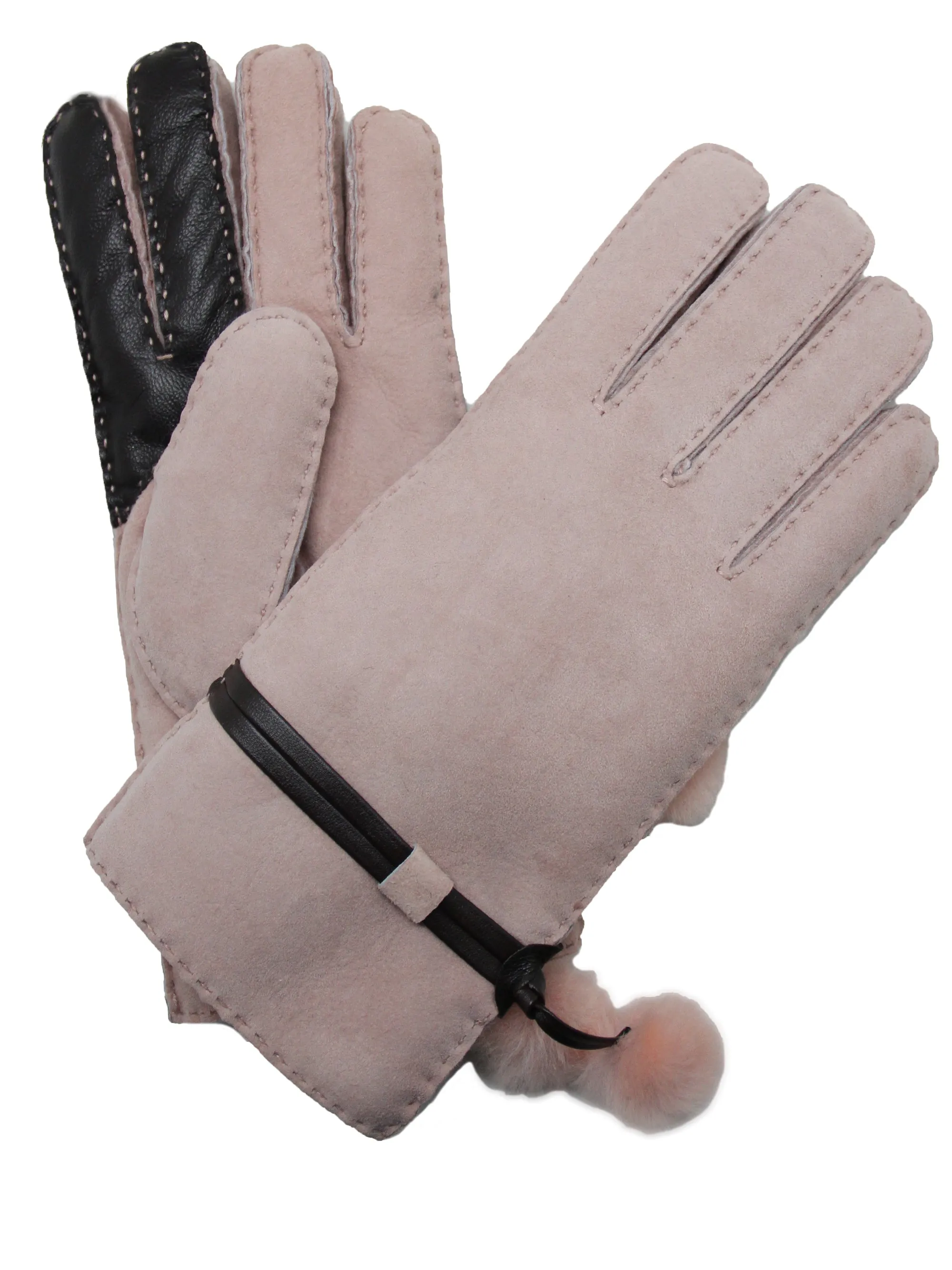 YISEVEN Women's  Sheepskin Shearling Leather Gloves