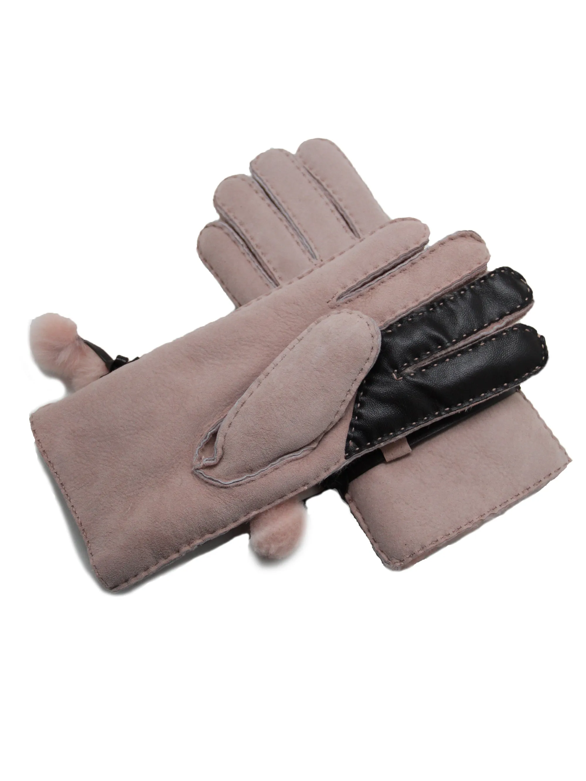 YISEVEN Women's  Sheepskin Shearling Leather Gloves