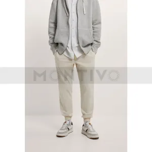 ZM Light Beige Slim Fit Jogger Pants